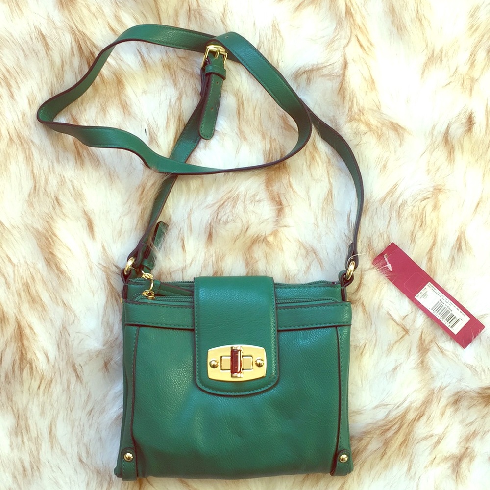 Faux Leather Crossbody Bag